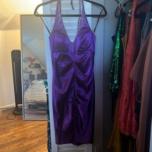 Dressy- Blondie Nites - Purple - Sequin Halter dress Size 5